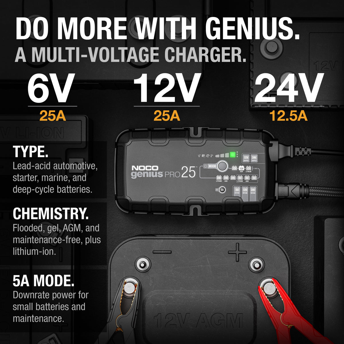 NOCO GENIUSPRO25 25A Pro Battery Charger - view 3