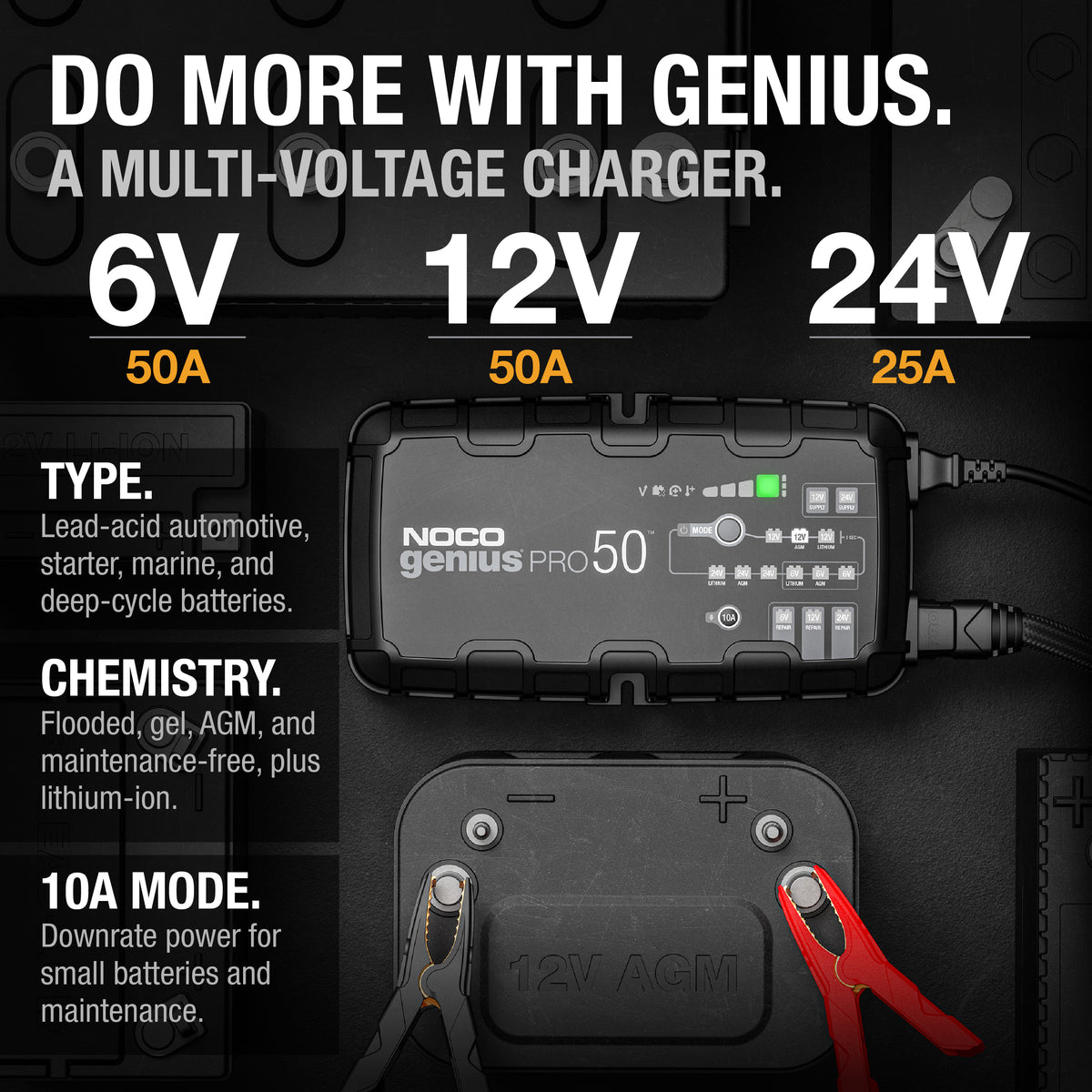 NOCO GENIUSPRO50 50A Pro Battery Charger - view 3