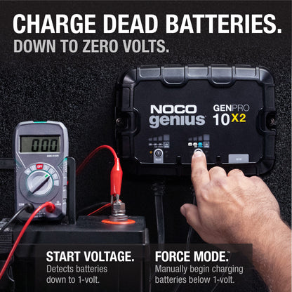 NOCO GENPRO10X2 2-Bank 20A Onboard Battery Charger - view 5