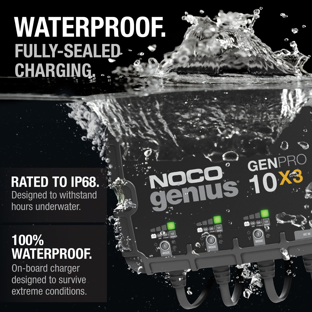 NOCO GENPRO10X3 3-Bank 30A Onboard Battery Charger - view 3
