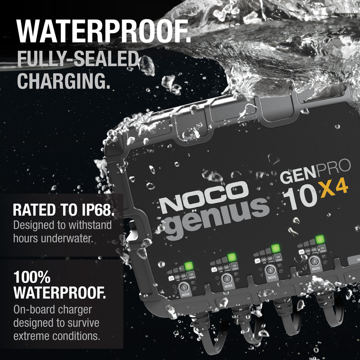 NOCO GENPRO10X4 4-Bank 40A Onboard Battery Charger - view 3