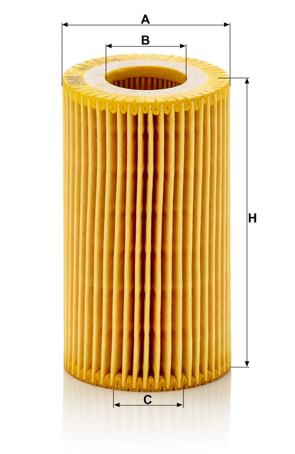 MANN-FILTER HU 7010 Z Oil Filter, OE 651 180 01 09, 2014-2024 Mercedes-Benz Sprinter 2500/3500 4-Cylinder Diesel - view 2