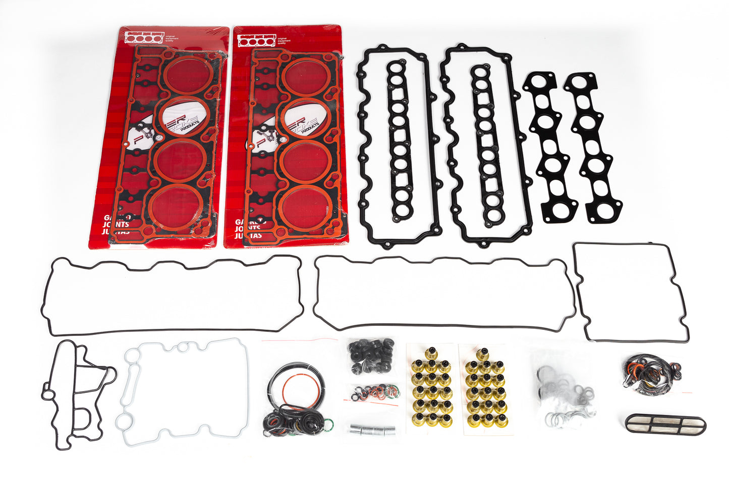 "Solid Seal" kit - Upper gasket kit w/ standard head gasket and a set of 220ksi head studs  (20mm 6.0 Powerstroke). CA Excl.