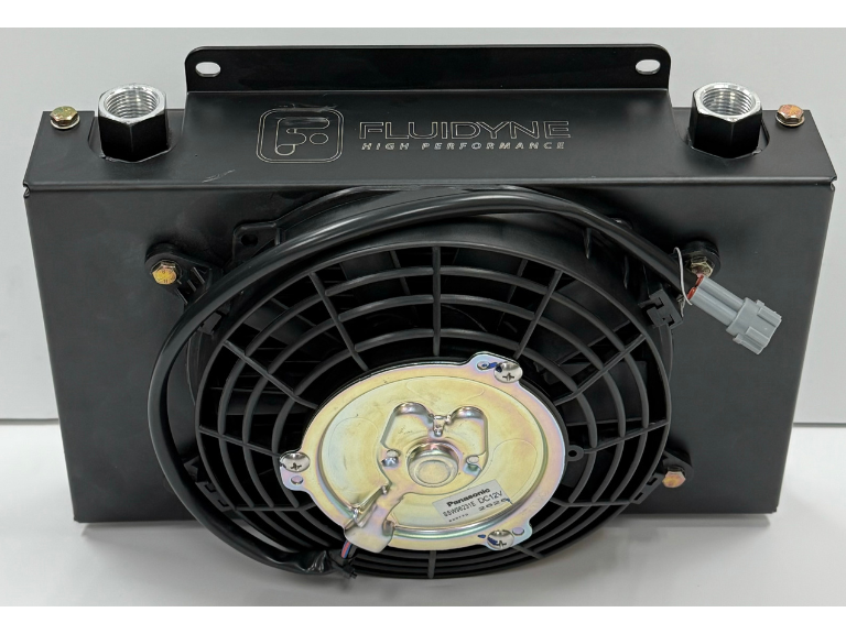 Fluidyne E-Line 25 Row Stacked Plate Cooler w\ Fan, 13"x7.7"x2"
