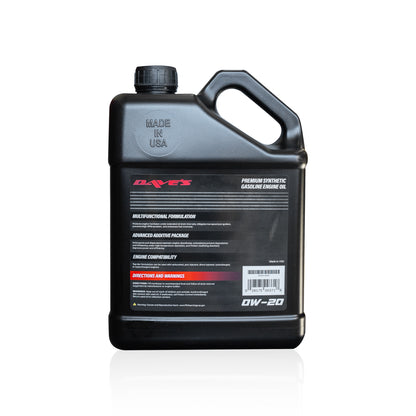 Premium synthetic gasoline engine oil 0W-20 (1 gallon)