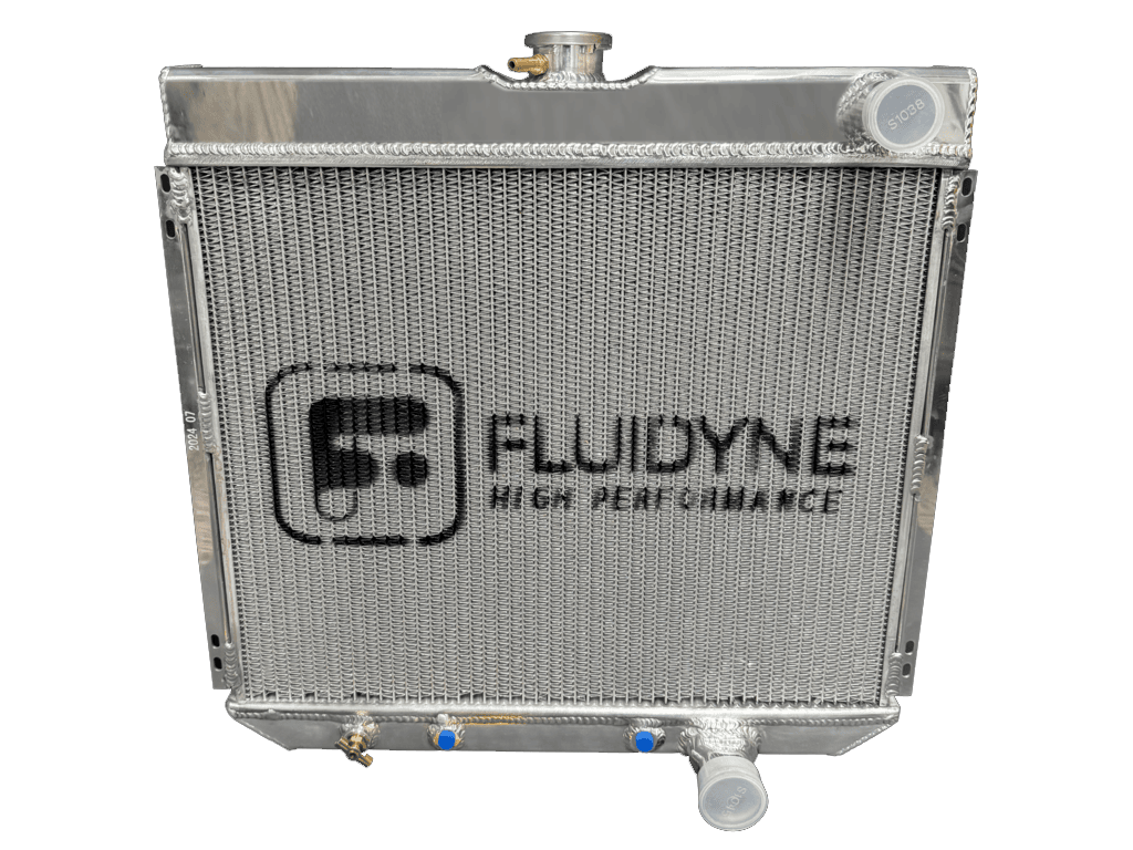 1963-1970 Ford 4 Row Automatic Polished Aluminum Radiator 22x21