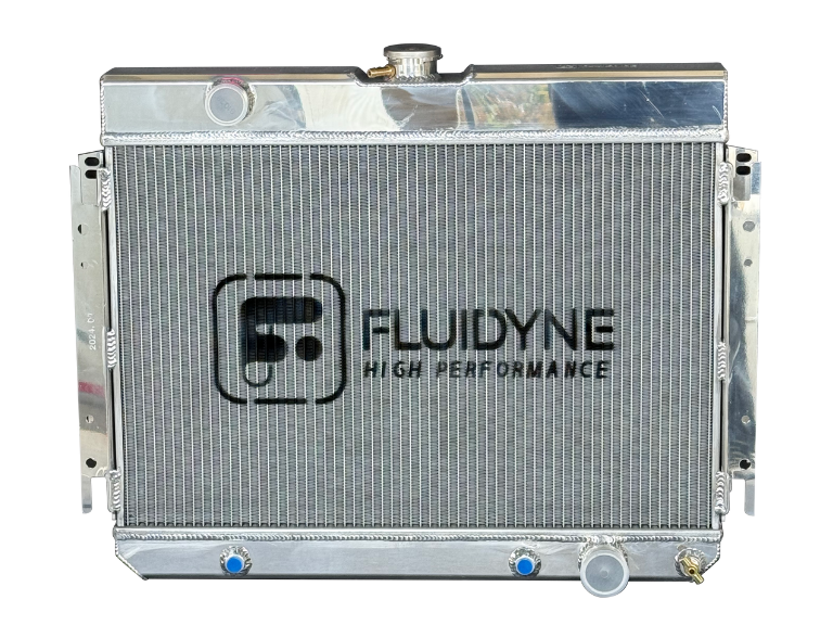1963-1968 GM Chevy Car Automatic Polished Aluminum Radiator 28x22 - 1963-1968 GM Chevy Car 3 Row Automatic Polished Aluminum Radiator 28x22
