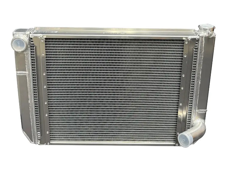 Super Late Model Dual Pass 3Row Aluminum Radiator, GM, with filler neck, Triple pass, -20 ORB female upper, new design