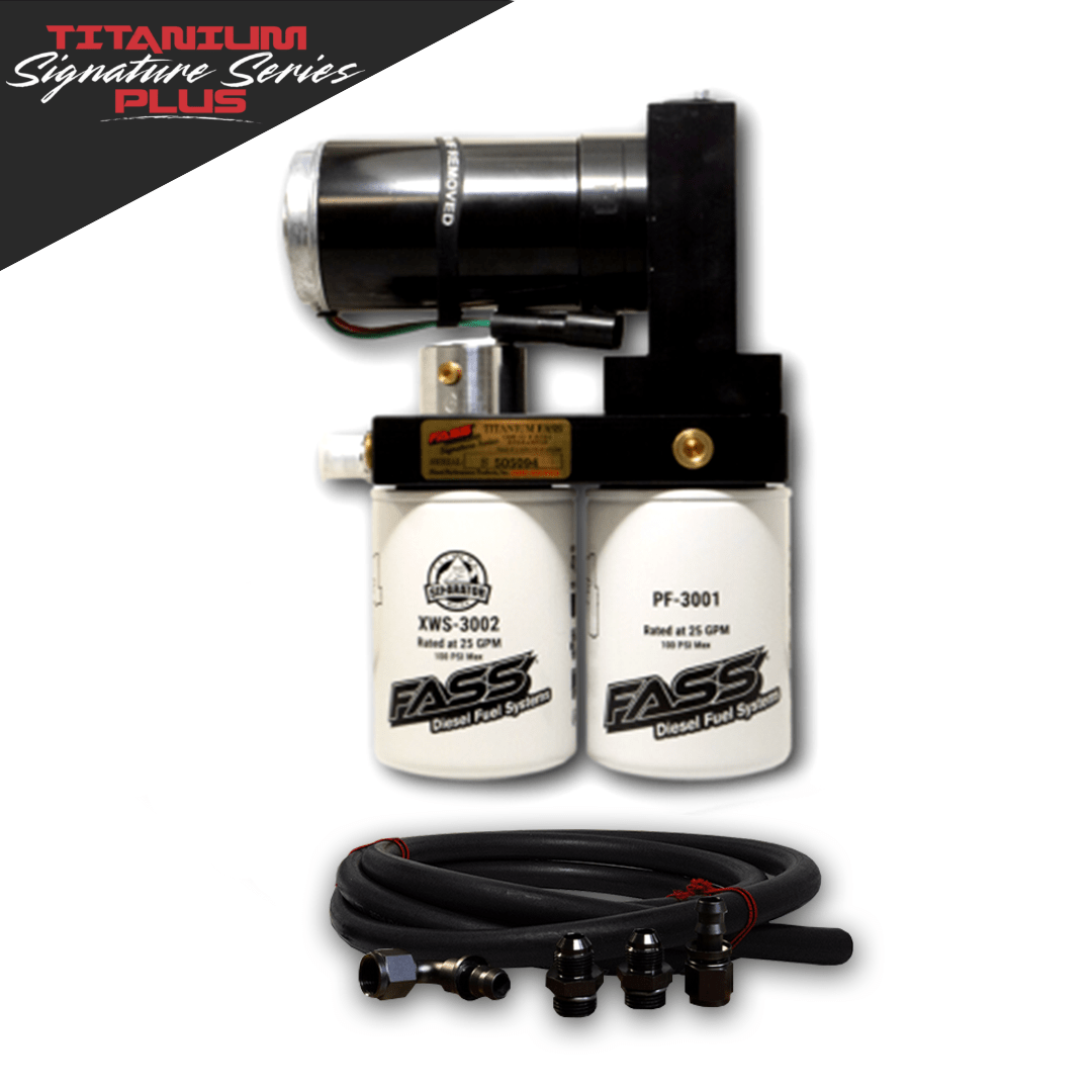 Titanium Signature Series Plus Fuel System for 2005-2018 and 2021-2024 Dodge RAM Cummins 5.9L and 6.7L (1000-1200hp) FASS