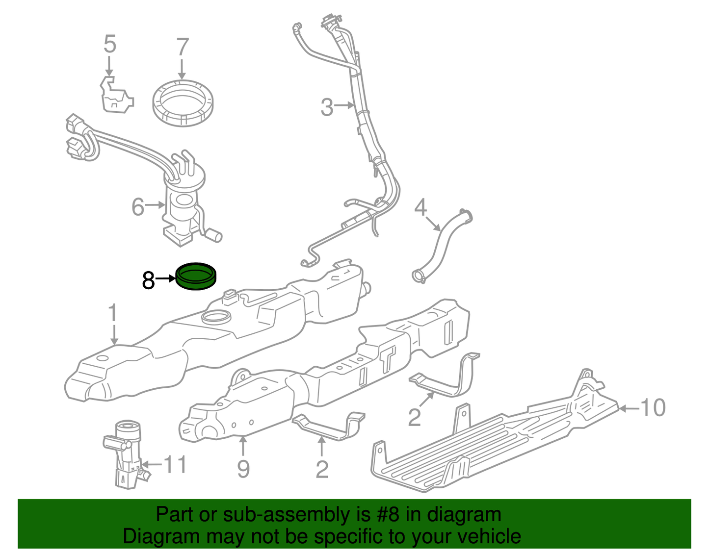 Fuel Sender Unit Gasket - Ford (4L3Z-9276-AA)