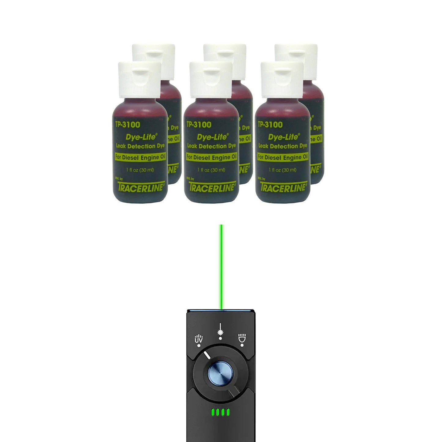 Flashlight and Diesel Oil Leak Detection Dye