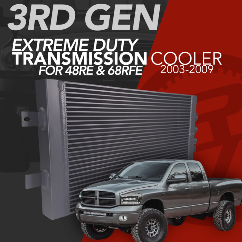 2003 - 2009 3RD GEN 48RE FLUIDYNE EXTREME DUTY BAR PLATE COOLER *2003 - 2007 48RE REQUIRES LINE KIT TLK.48.0307BP*