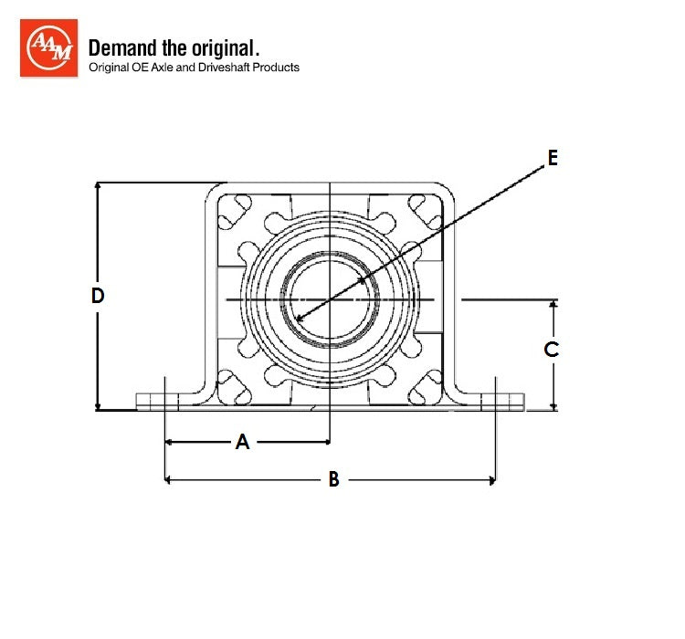 AAM Drive Shaft Center Support Bearing - GM SRX 2010-2016 40100708