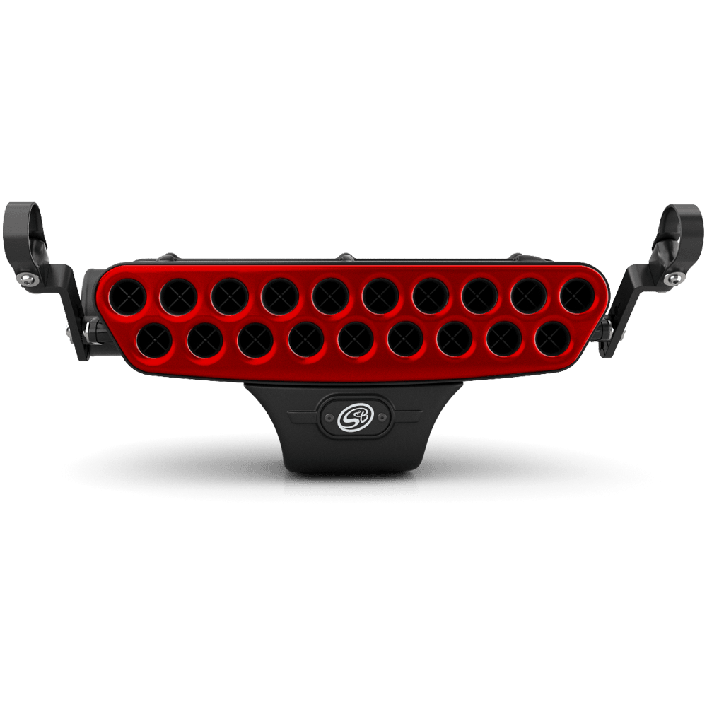 Stainless Steel Faceplate (Red) - V1 Particle Separator Only - 1