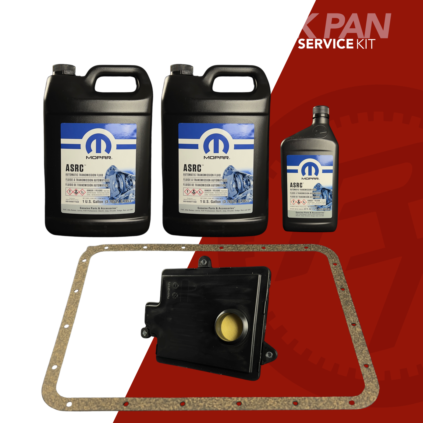 AS69RC SERVICE KIT- STOCK PAN WITH MOPAR FLUID